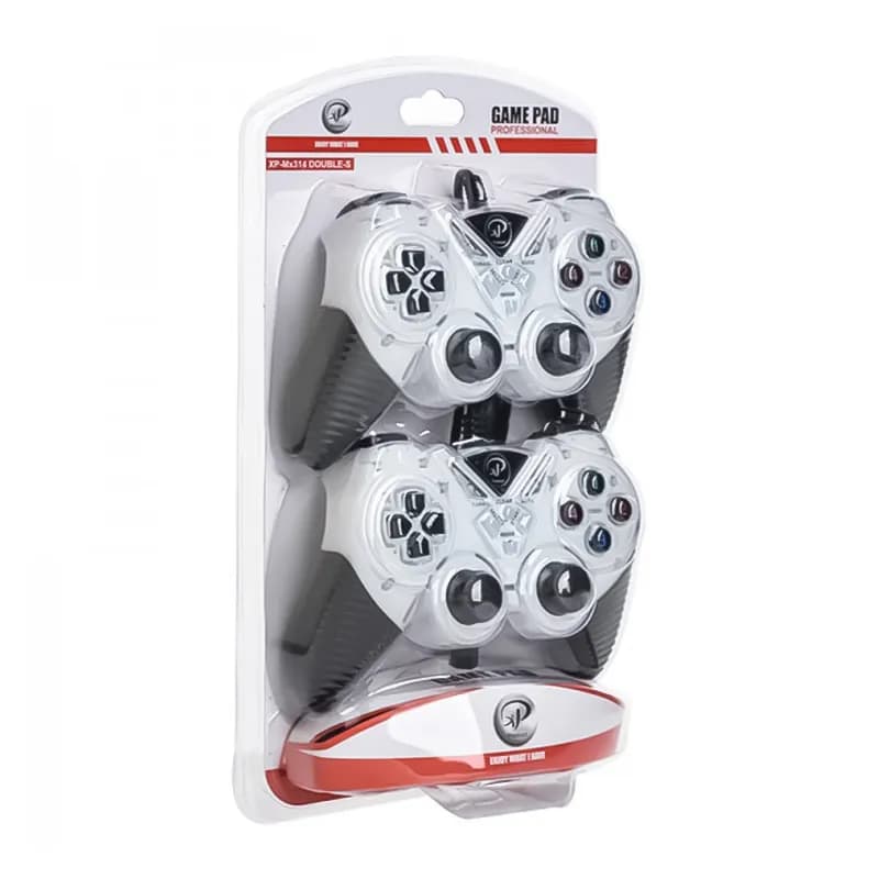 دسته بازی سیم دار دوبل ایکس پی مدل XP-MX314 Double-S – آبی — تصویر ۷