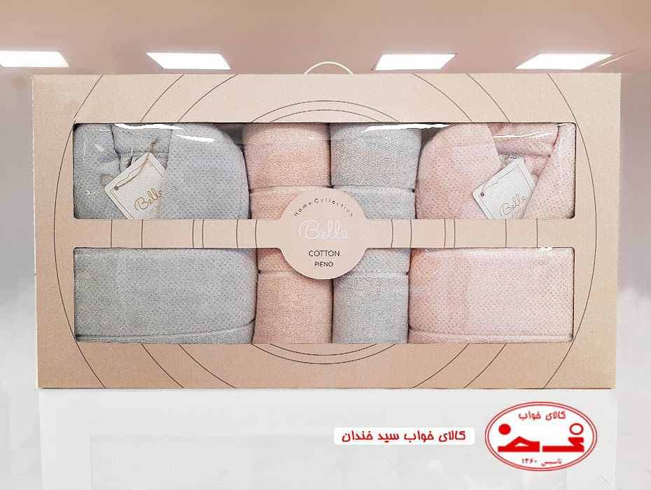 سرویس 8 تکه حوله عروس و داماد