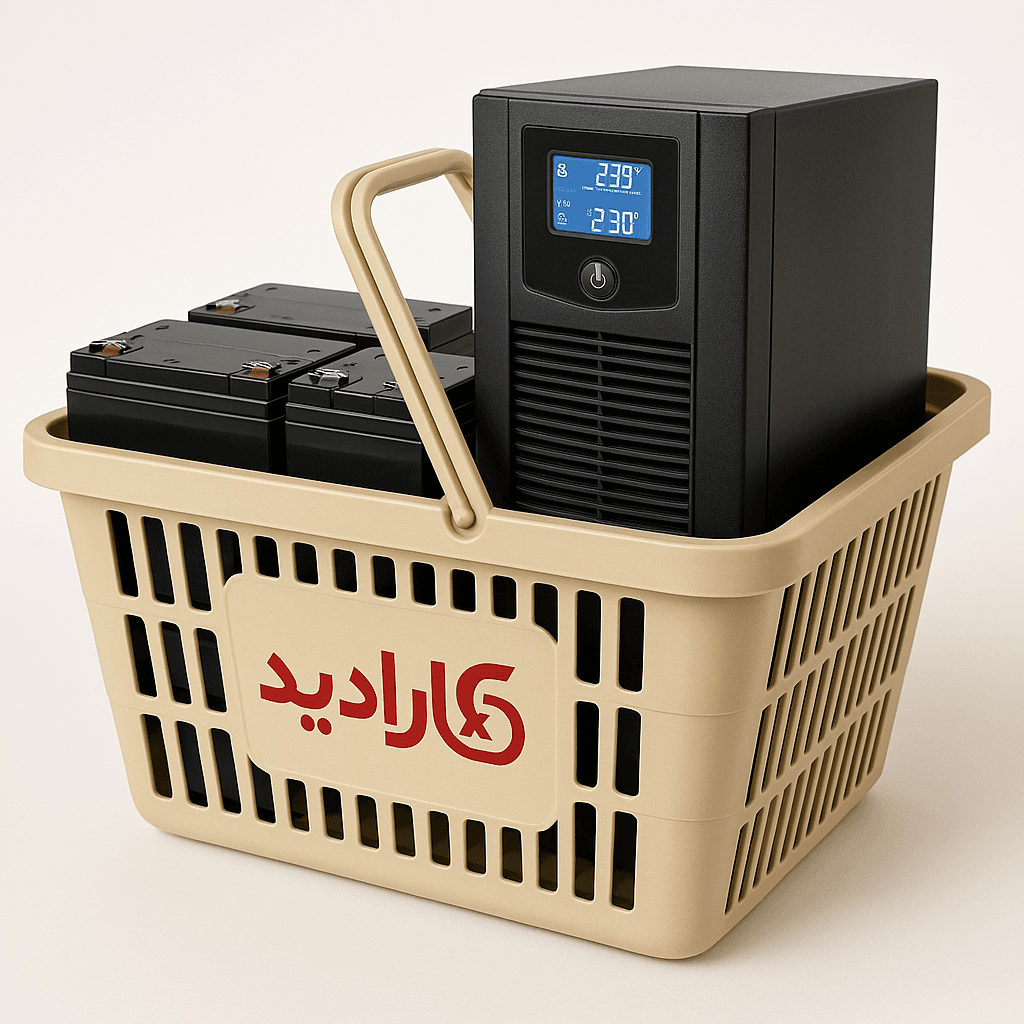 پکیج ups با 4 باطری — تصویر ۲