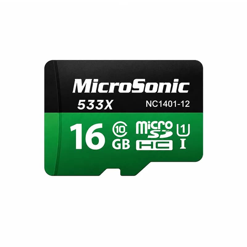 کارت حافظه MicroSDHC میکروسونیک 533x کلاس 10 ظرفیت 16 گیگابایت — تصویر ۶