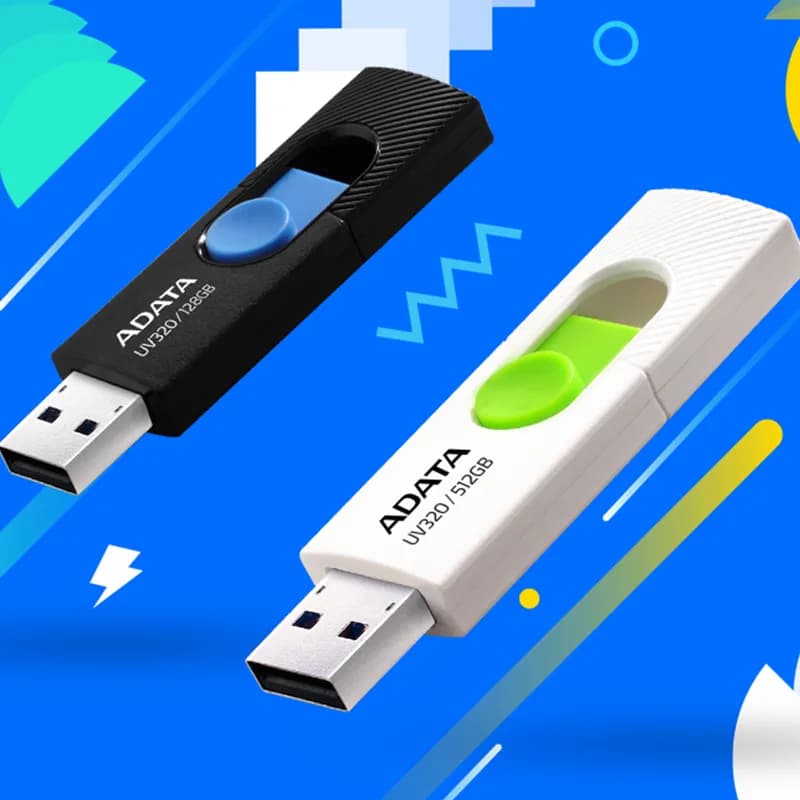 فلش مموری USB3.2 ای دیتا مدل UV320 ظرفیت 128 گیگابایت – سفید — تصویر ۶