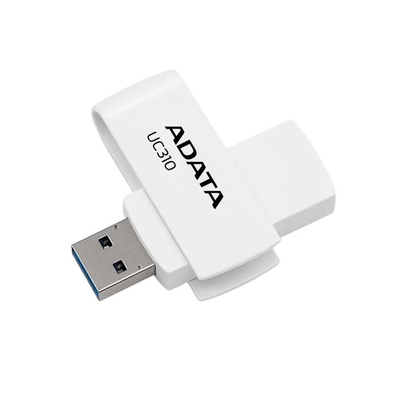 فلش مموری USB3.2 ای دیتا مدل UC310 ظرفیت 128 گیگابایت – سفید — تصویر ۳