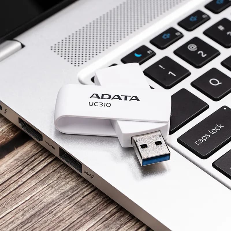 فلش مموری USB3.2 ای دیتا مدل UC310 ظرفیت 128 گیگابایت – سفید — تصویر ۶