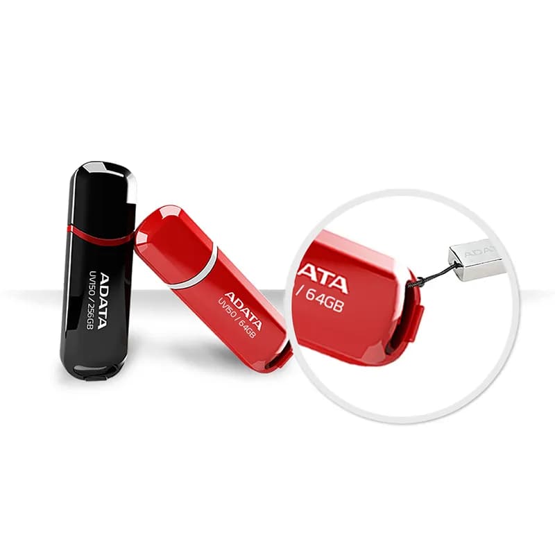 فلش مموری USB3.2 ای دیتا مدل UV150 ظرفیت 64 گیگابایت – قرمز — تصویر ۴