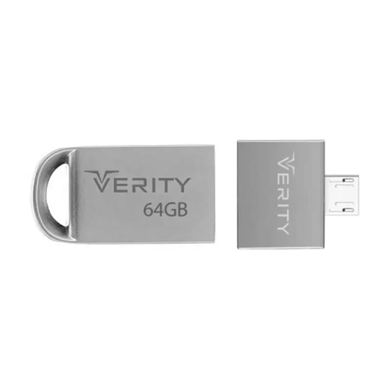 فلش مموری USB2.0 وریتی مدل V811O ظرفیت 64 گیگابایت + تبدیل OTG — تصویر ۷