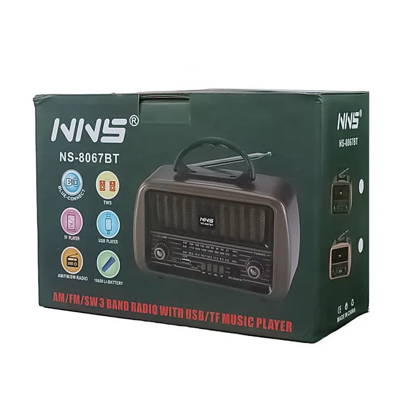 رادیو اسپیکر بلوتوثی قابل حمل ان ان اس مدل NS-8067BT — تصویر ۶