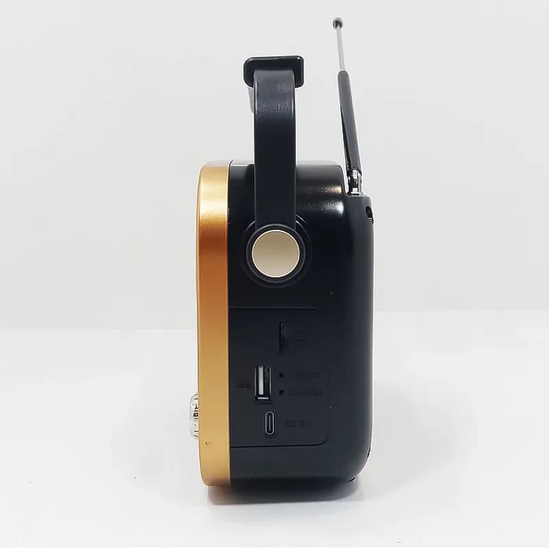رادیو اسپیکر بلوتوثی قابل حمل گولون مدل RX-366C – طلایی — تصویر ۴