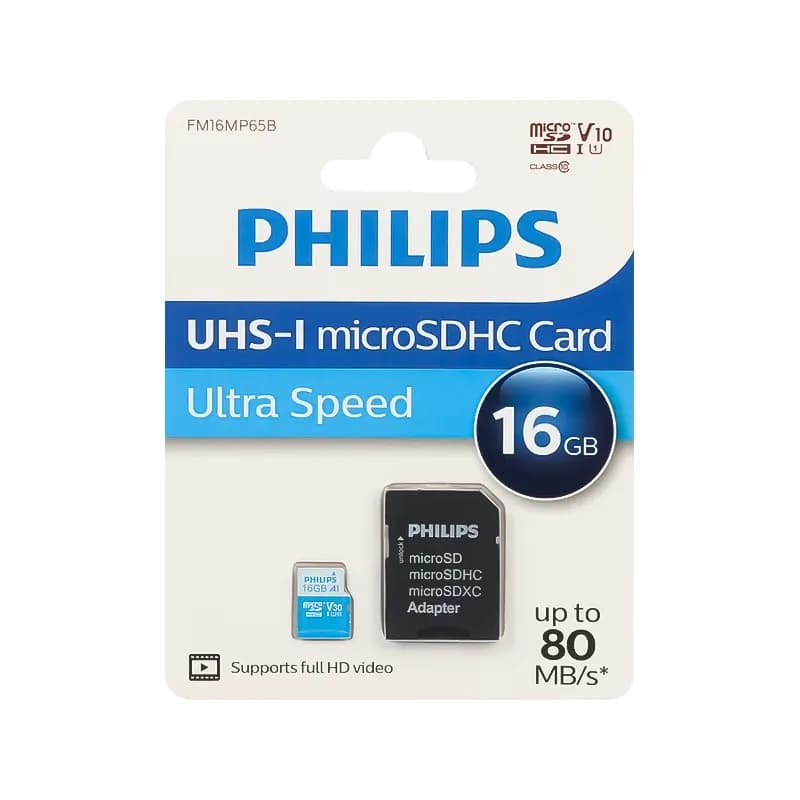 کارت حافظه MicroSDHC فیلیپس FM16MP65B ظرفیت 16 گیگابایت + خشاب — تصویر ۵