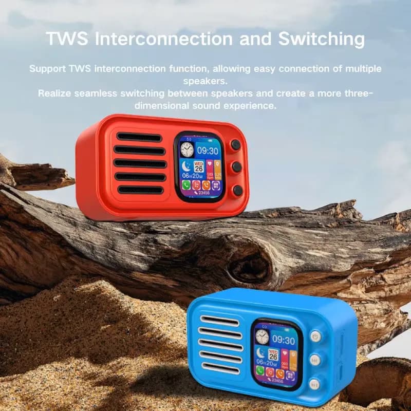 اسپیکر بلوتوثی قابل حمل وستر مدل Wster WS-501 – قرمز — تصویر ۴