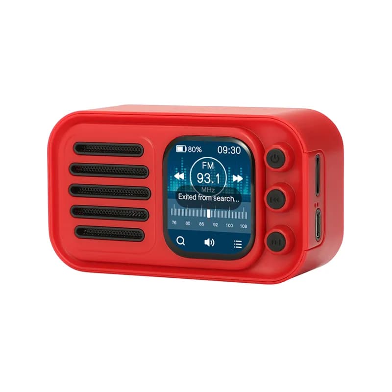 اسپیکر بلوتوثی قابل حمل وستر مدل Wster WS-501 – قرمز — تصویر ۷