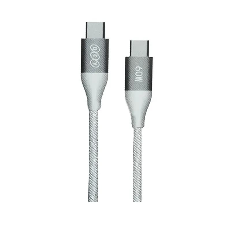 کابل Type-C به Type-C فست شارژ 60W کیو سی وای مدل DC21