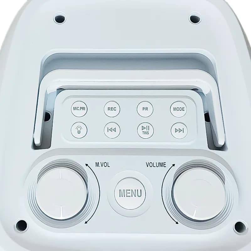 اسپیکر بلوتوثی قابل حمل کربی مدل CR-L0606 + میکروفون و ریموت کنترل — تصویر ۴