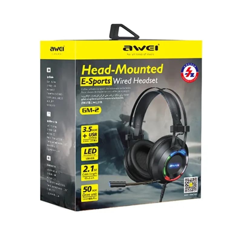 هدست گیمینگ سیم دار اوی مدل Awei GM-2 — تصویر ۵