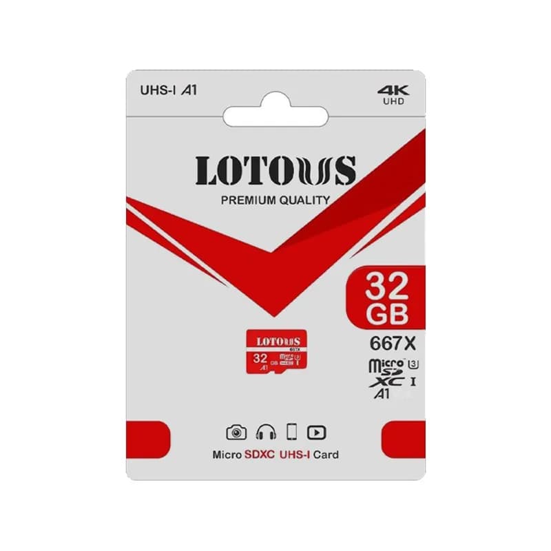 کارت حافظه MicroSDHC لوتوس 667x C10 ظرفیت 32 گیگابایت