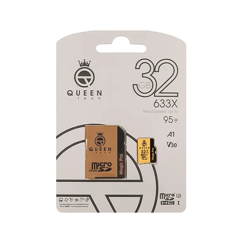 کارت حافظه MicroSDHC کوئین تک 633x C10 ظرفیت 32 گیگابایت + خشاب — تصویر ۵