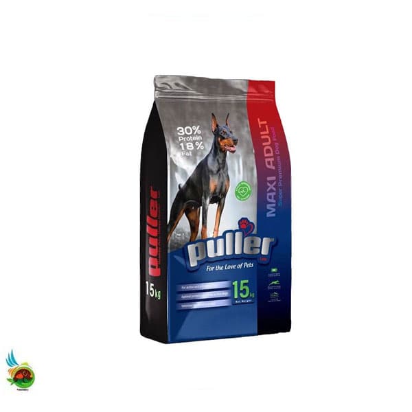 غذای خشک سگ بالغ نژاد بزرگ پولر Puller maxi adult dog food وزن ۱۵ کیلوگرم