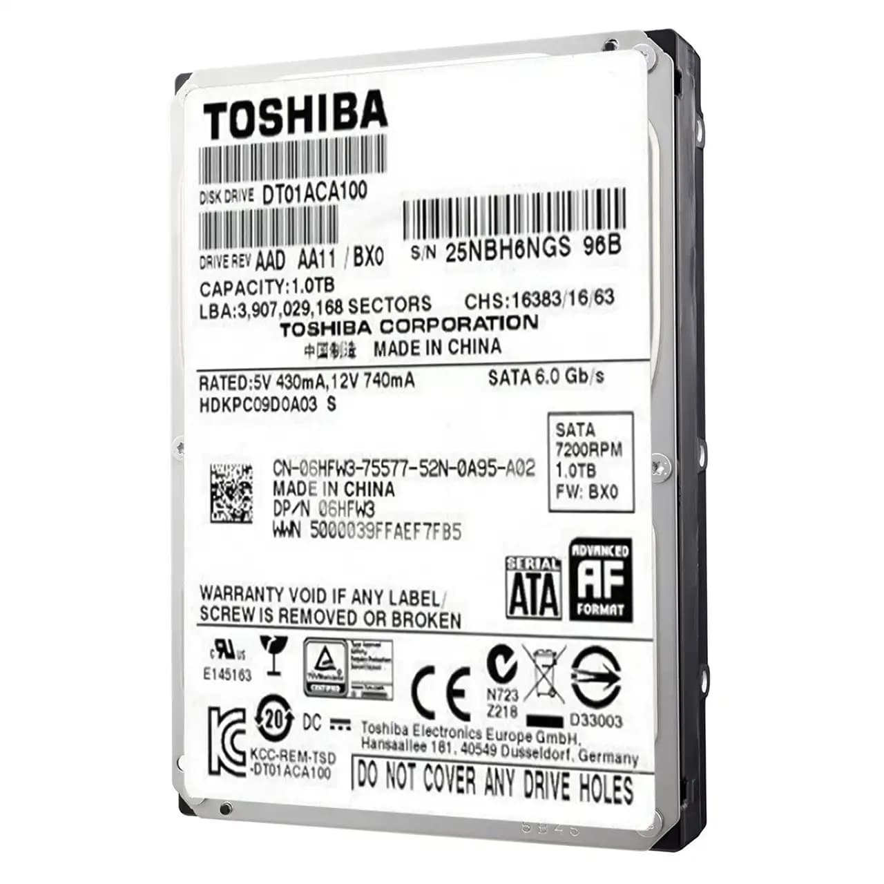 هارد دیسک اینترنال توشیبا مدل DT01ACA100 ظرفیت ۱ ترابایت کارکرد 146 روز — تصویر ۶