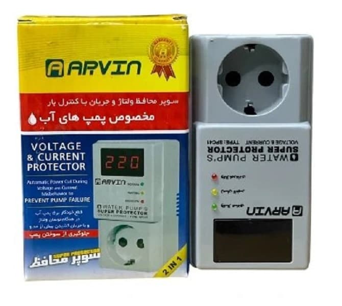 محافظ کنترل هوشمند پمپ آب 16 آمپر آروین مدل SPC41