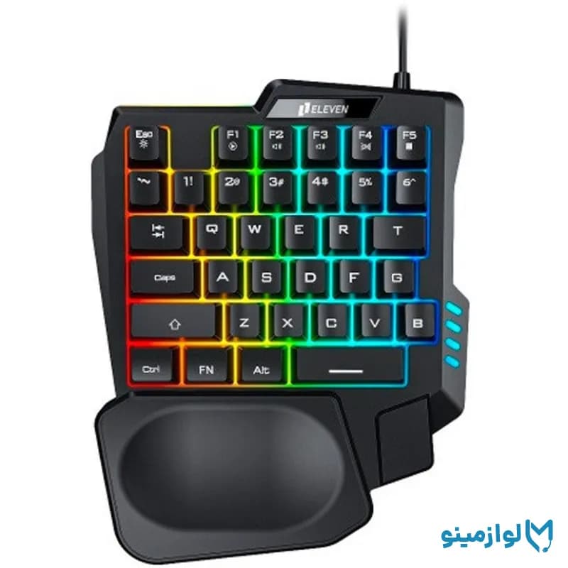 کیبورد گیمینگ ایلون مدل GK104 با سیم و نورپردازی RGB