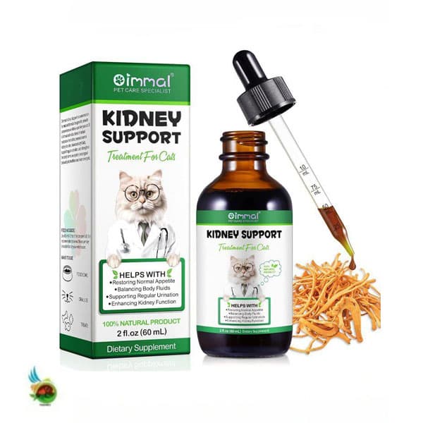 قطره مراقبت از کلیه گربه اویمال Oimmal kidney support for cats حجم ۶۰ میلی لیتر