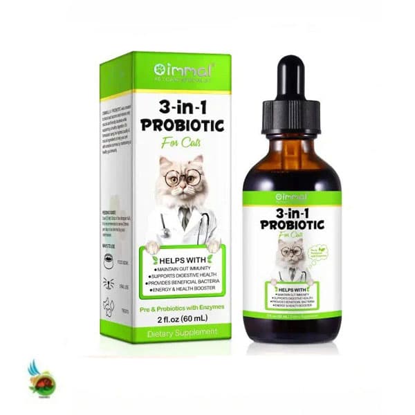 قطره پروبیوتیک گربه اویمال Oimmal 3-in-1 probiotic حجم ۶۰ میلی لیتر