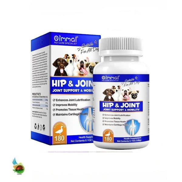 قرص سلامت مفاصل و ران سگ اویمال با طعم اردک Oimmal hip & joint بسته ۱۸۰ عددی — تصویر ۲