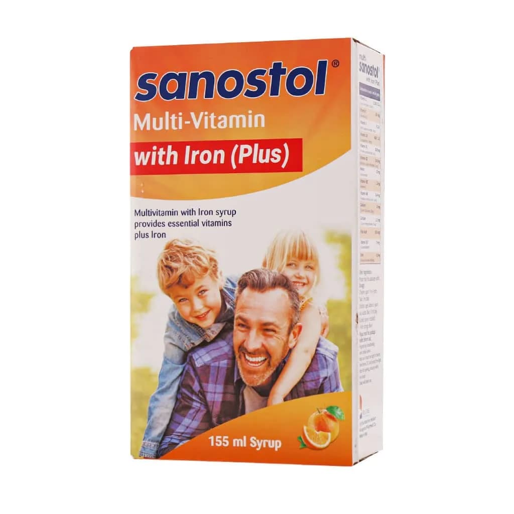 شربت مولتی آهن دار پلاس سانستول/Multi Sanostol