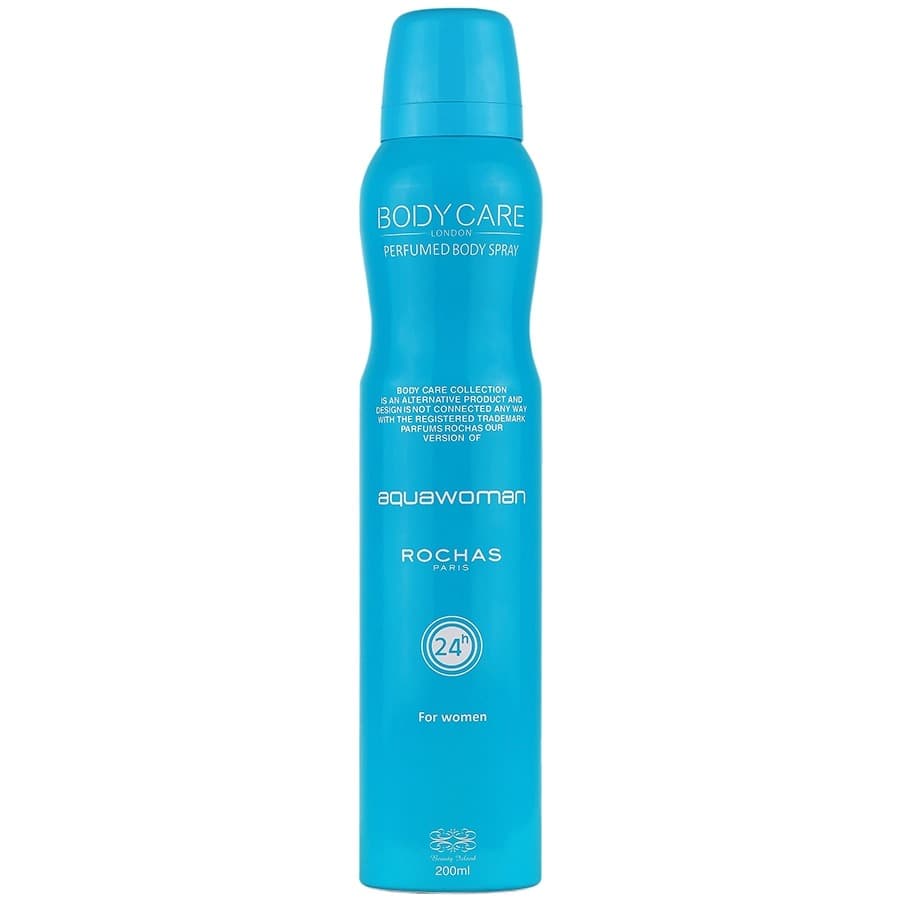 اسپری زنانه بادی کر رایحه آکوا وومن روشاس/BODY CARE AQUAWOMAN ROCHAS