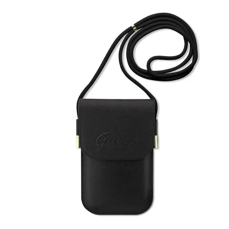 کیف دوشی GUESS مدل SAFFIANO EMBOSSED LOGO