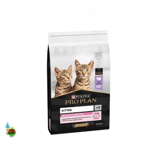غذای خشک بچه گربه دلیکیت دایجسشن پروپلن طعم بوقلمون Pro plane kitten delicate digestion with turkey وزن ۱.۵ کیلوگرم