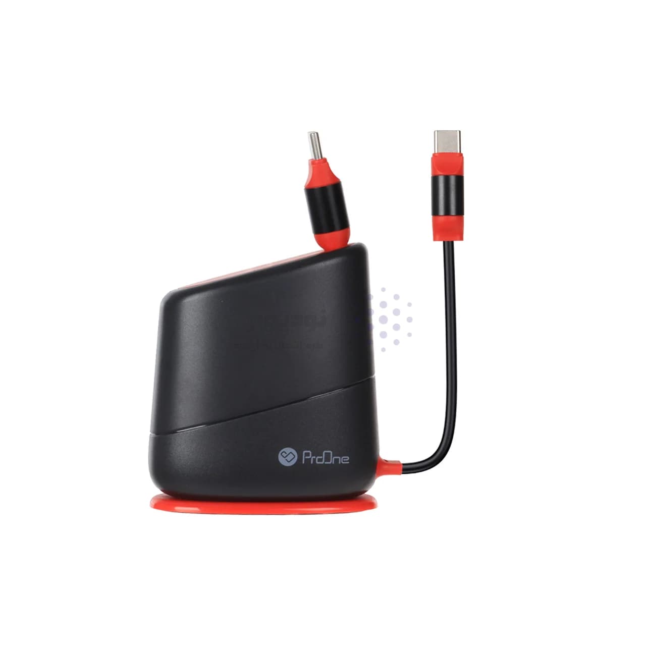 کابل شارژ فست 1.3 متری ProOne Type-C To Type-C مدل PCC129D 66W – مشکی قرمز(قابلیت نصب روی سطوح) — تصویر ۳