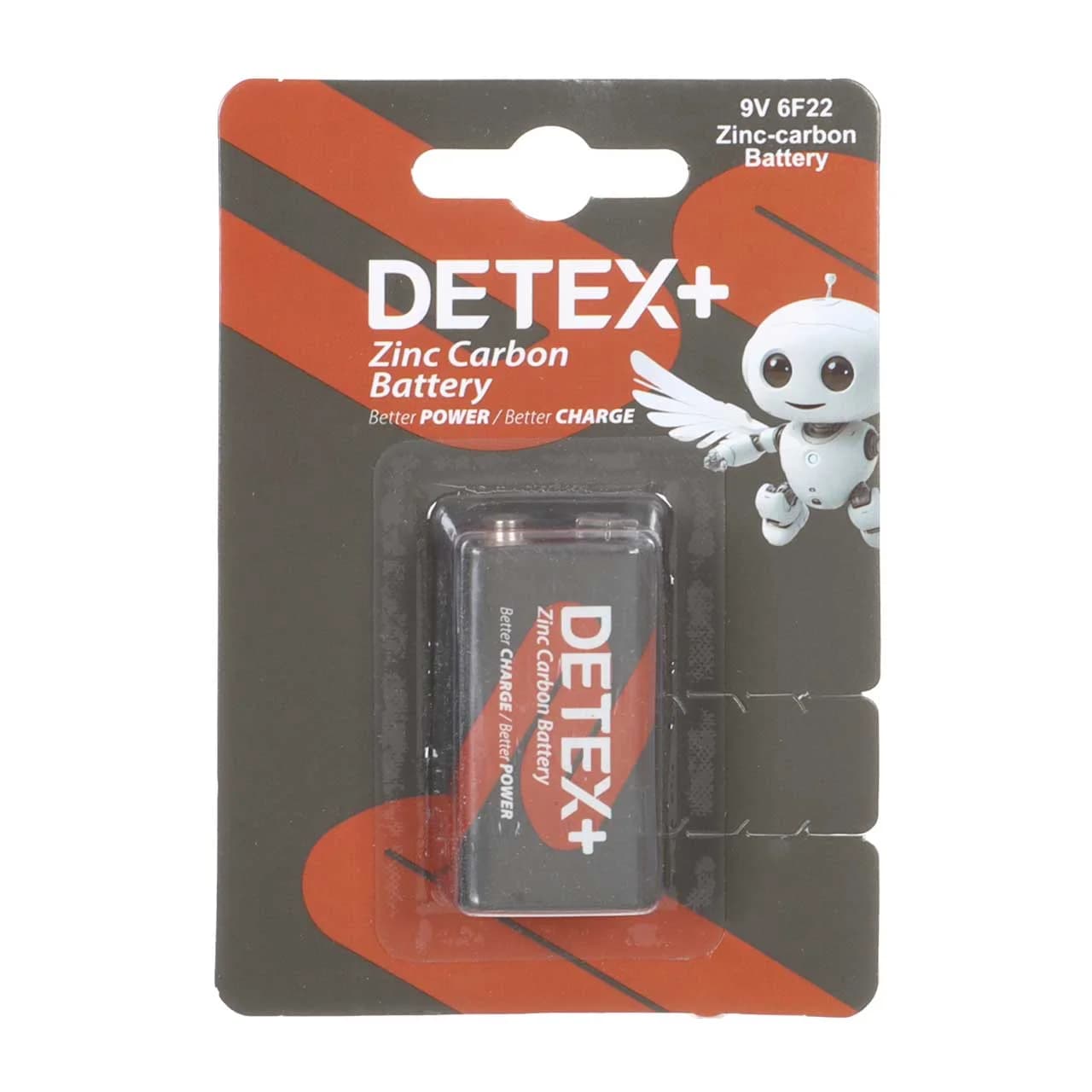 باتری کتابی +Detex مدل Zinc Carbon 6F22