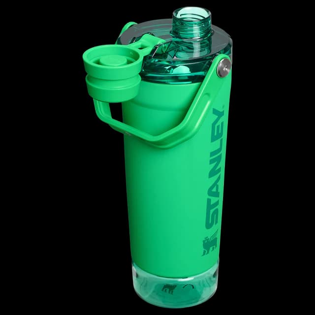 شیکر استنلی STANLEY ACTIVATE SHAKER BOTTLE مخزن دار (سبز) — تصویر ۳