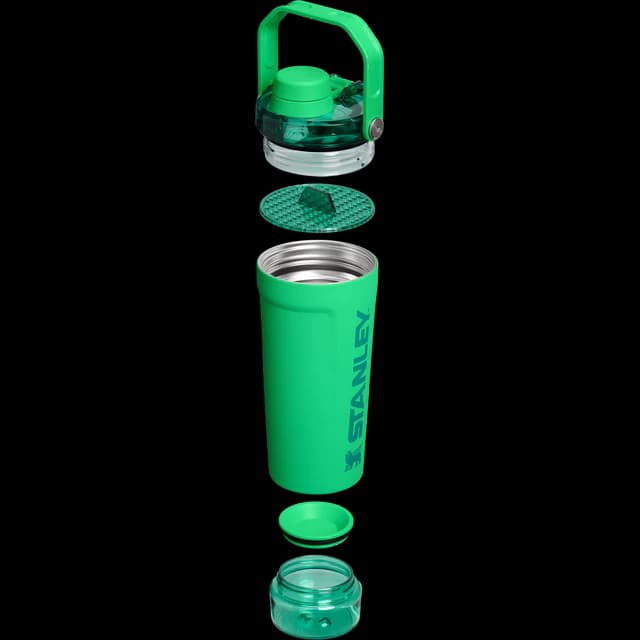شیکر استنلی STANLEY ACTIVATE SHAKER BOTTLE مخزن دار (سبز) — تصویر ۴