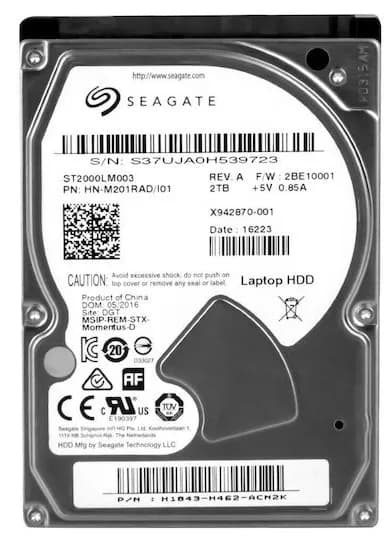 هارد سیگیت Seagate لپتاپی 2 ترابایت — تصویر ۲