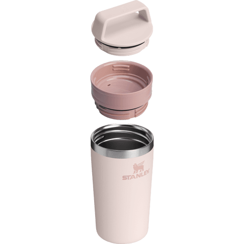 تراول ماگ کافه استنلی رنگ رزگلد STANLEY Café-To-Go Travel Mug 354 ml – 40OZ — تصویر ۴