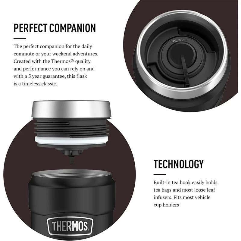ماگ دسته دار ترموس کینگ thermos stainless king travel mug 470ml — تصویر ۵