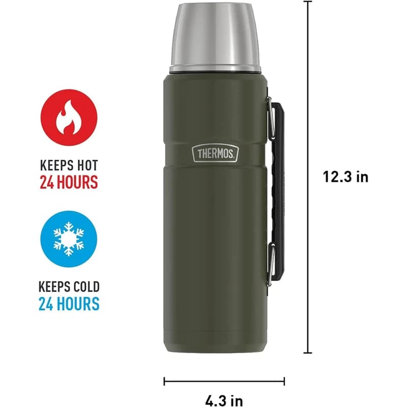 فلاسک ترموس Thermos vacuum insulated bavarage 1.2 L — تصویر ۲