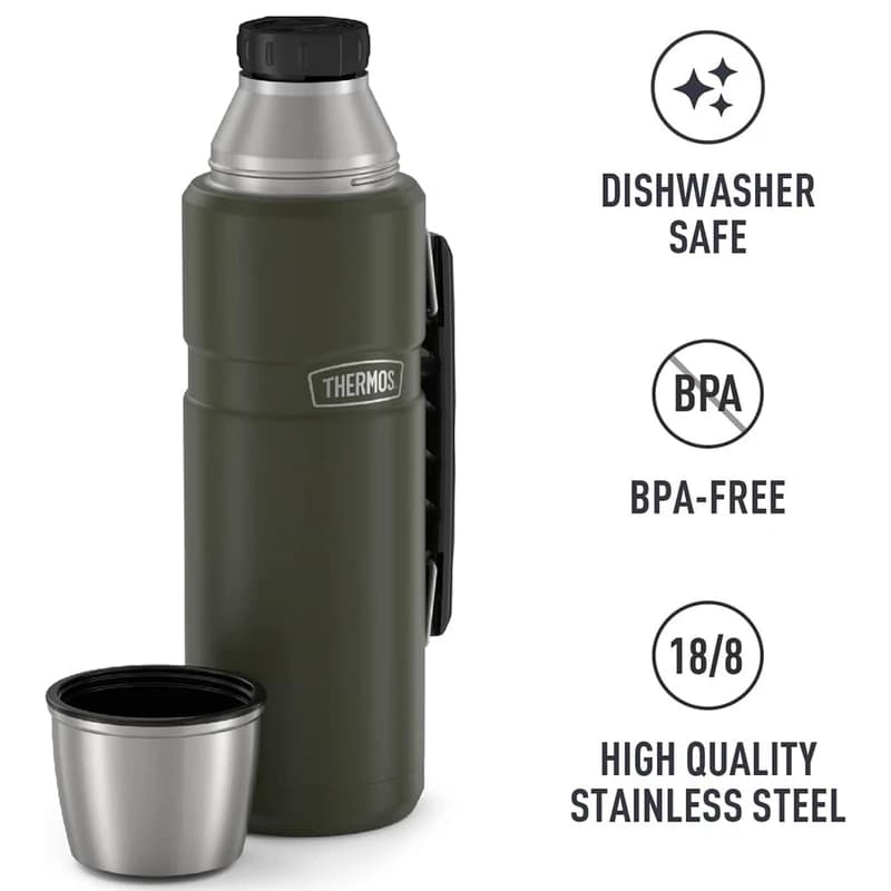 فلاسک ترموس Thermos vacuum insulated bavarage 1.2 L — تصویر ۳