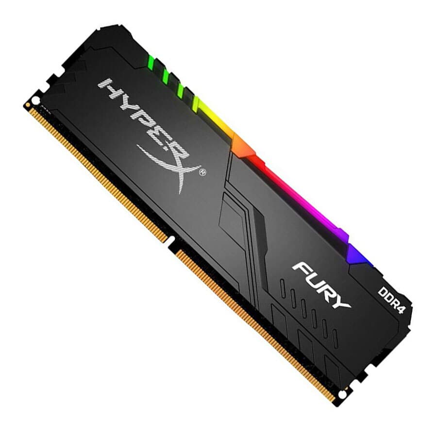 رم 8 گیگ DDR4 فرکانس 3733 تایمینگ CL19 برند Kingston مدل HyperX Fury – Single Channel با قابلیت Dual Channel — تصویر ۲