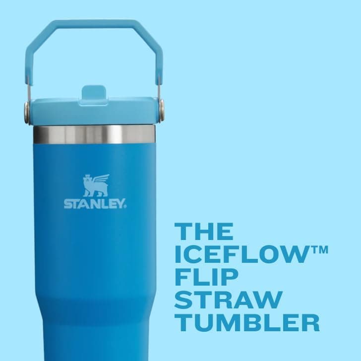 تامبلر ماگ نی دار استنلی STANLEY iceflow FILP STRAW TUMBLER 30 oz – 880mL — تصویر ۳