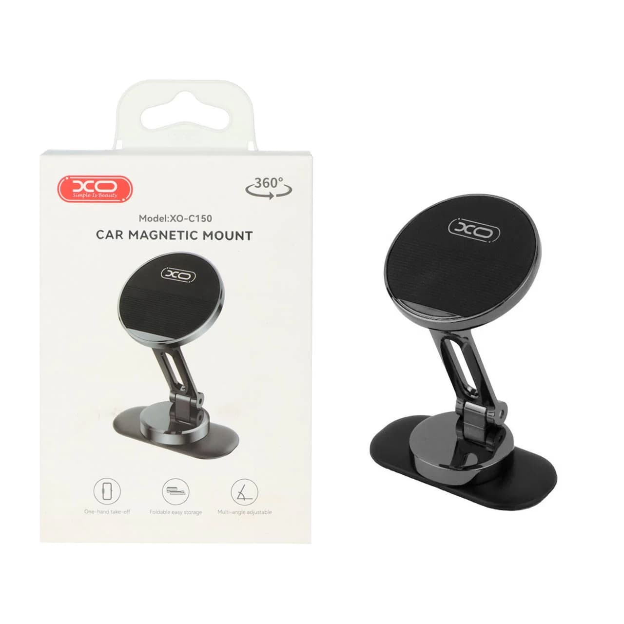 هولدر گوشی موبایل مگنتی پایه دار XO مدل XO-C150 – مشکی