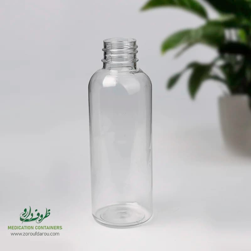بطری پلاستیکی پت 120 سی سی گرد دهانه 24 — تصویر ۲