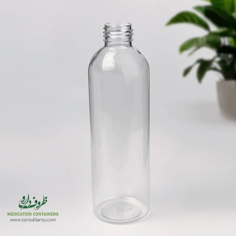 بطری پلاستیکی پت 240 سی سی گرد دهانه 24 — تصویر ۲