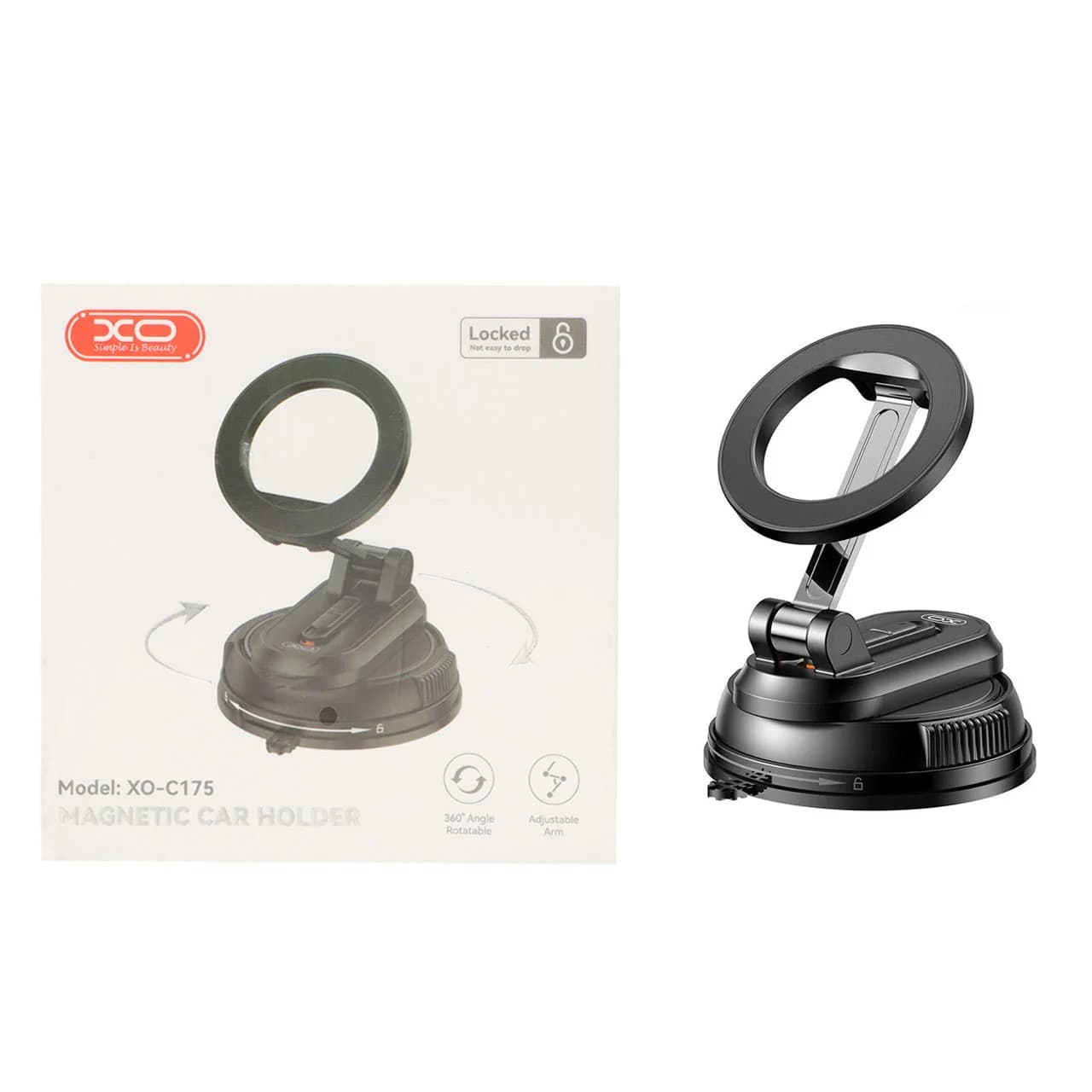 هولدر گوشی موبایل مگنتی پایه دار XO مدل XO-C175 – مشکی