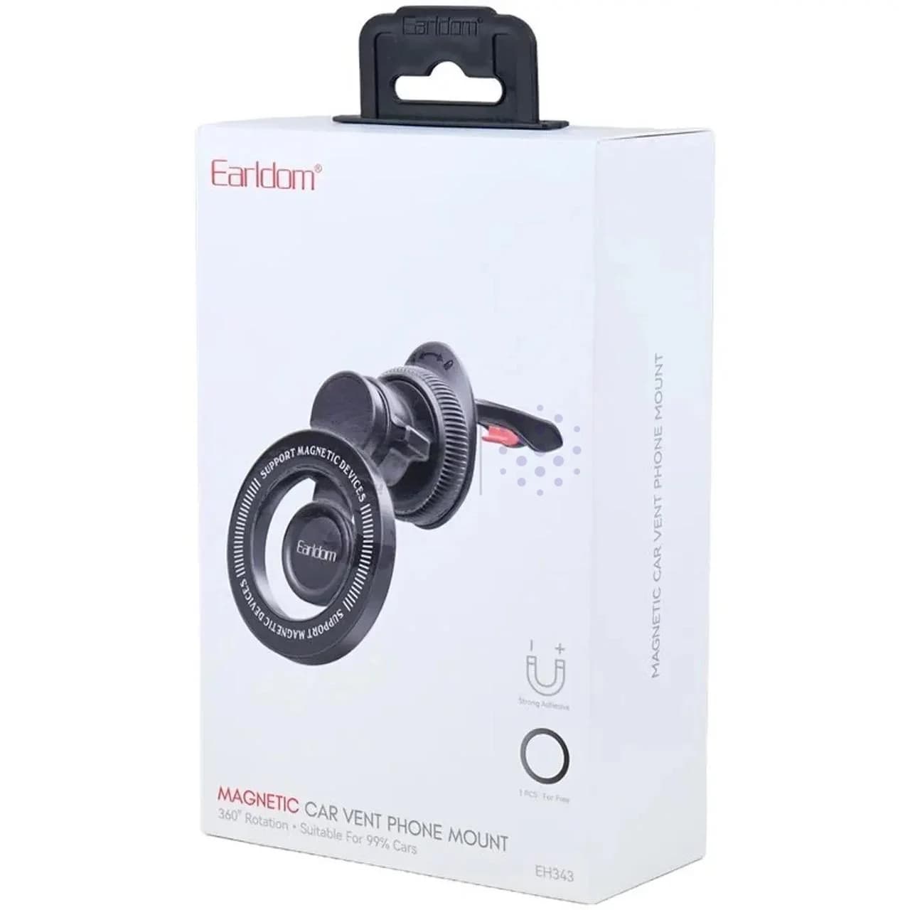 هولدر گوشی موبایل دریچه کولری Earldom مدل EH343 – مشکی — تصویر ۷