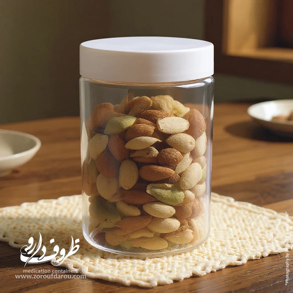 قوطی جار 500 سی سی دهانه 70