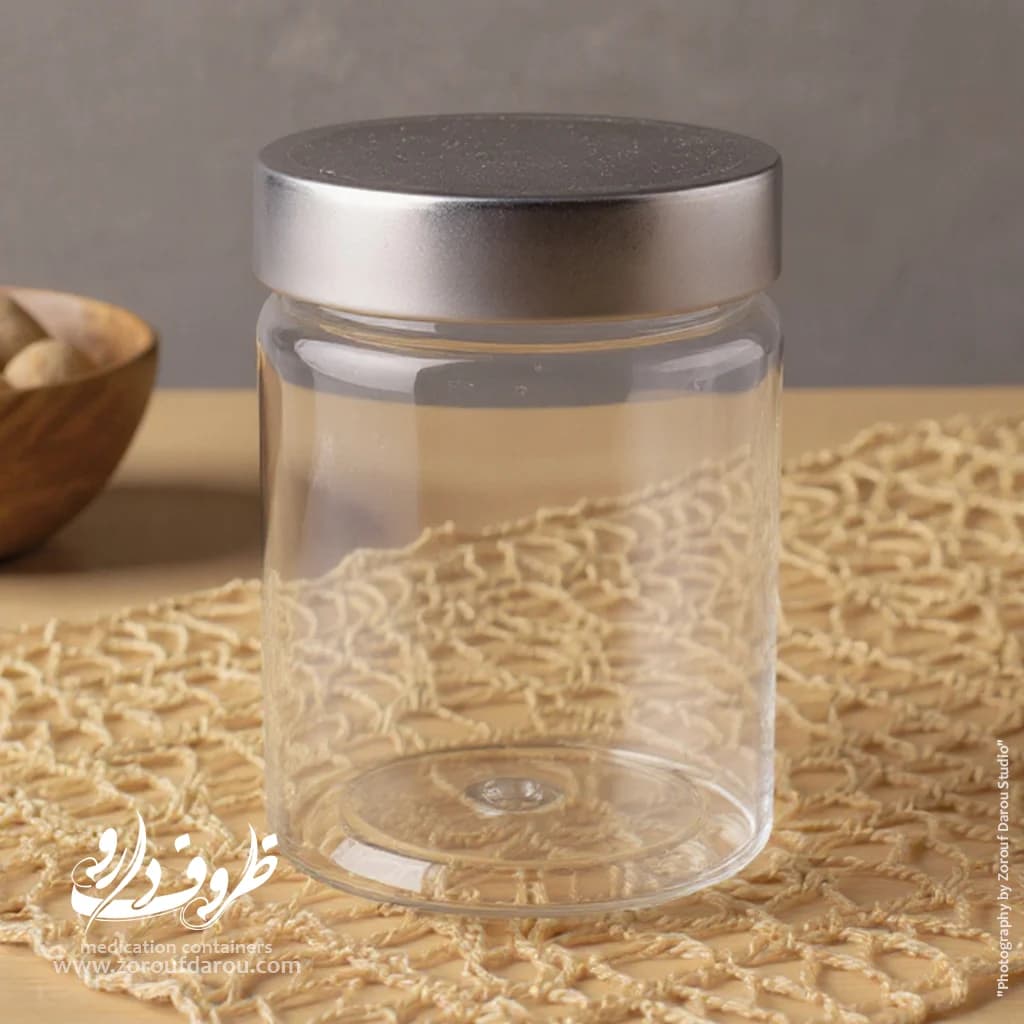 قوطی جار 350 سی سی دهانه 70 — تصویر ۴