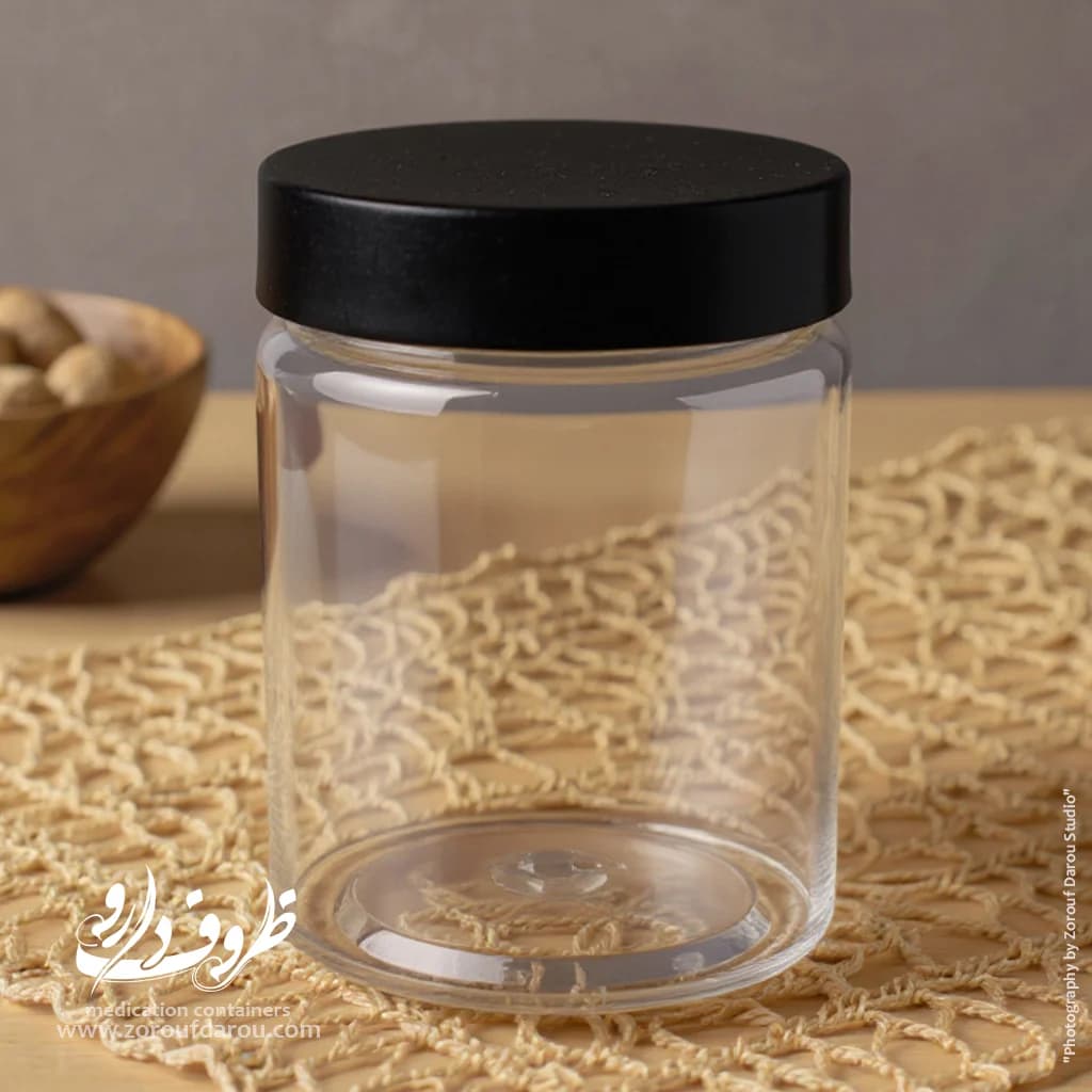 قوطی جار 350 سی سی دهانه 70 — تصویر ۵