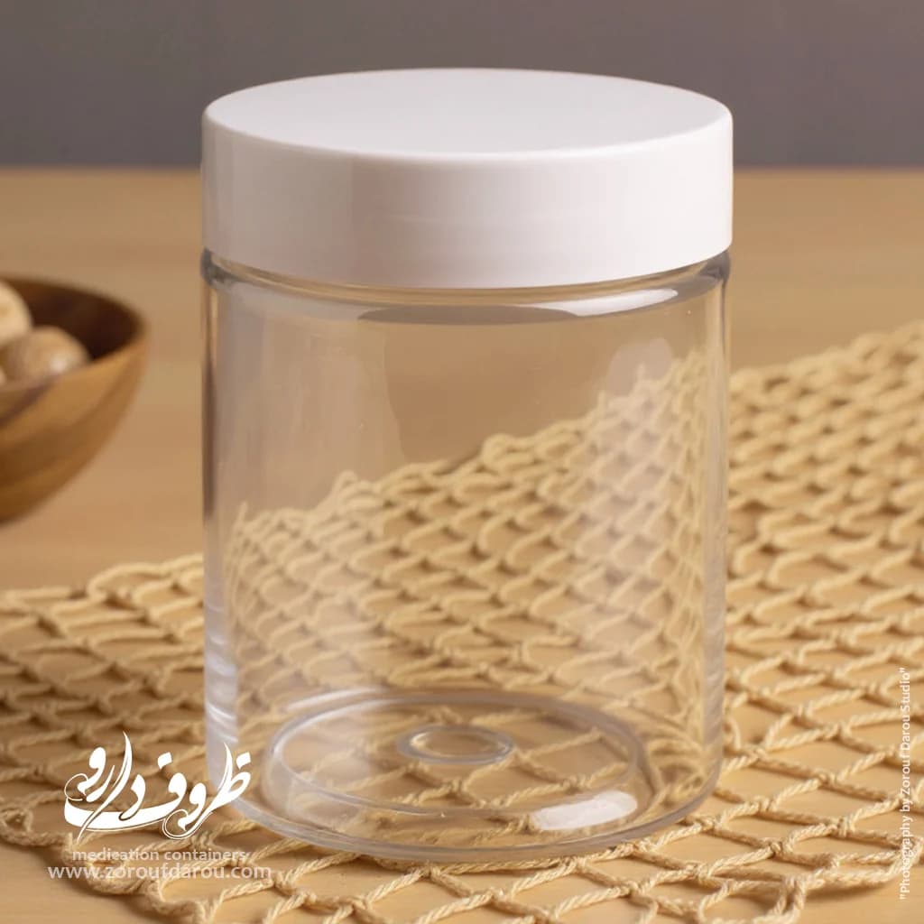 قوطی جار 350 سی سی دهانه 70 — تصویر ۸